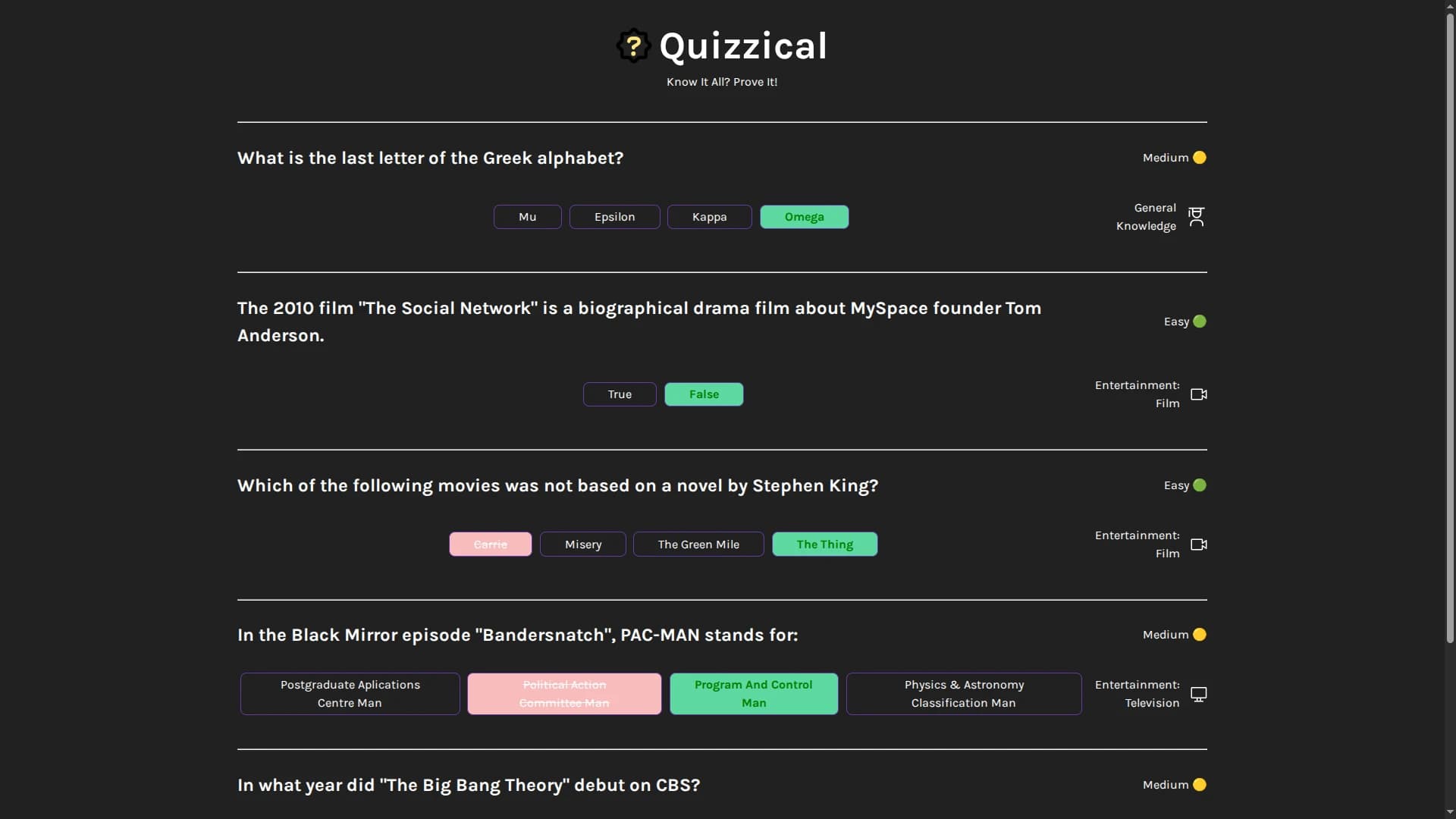 quizzical
